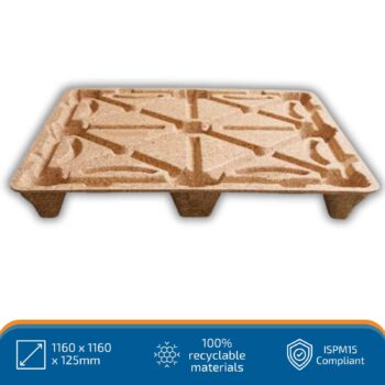 Compressed Wood Pallets | 1160 x 1160 x 125mm