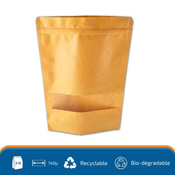 2.5L Kraft Paper Pouch 20*30 cm