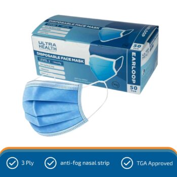 3 Ply Disposable Face Mask  (50 per Box)