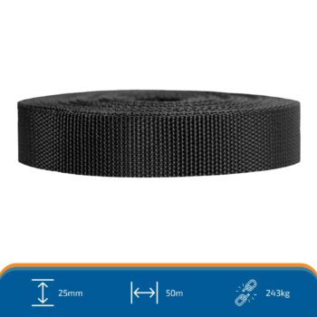 25mm Polyprop Webbing (50m)