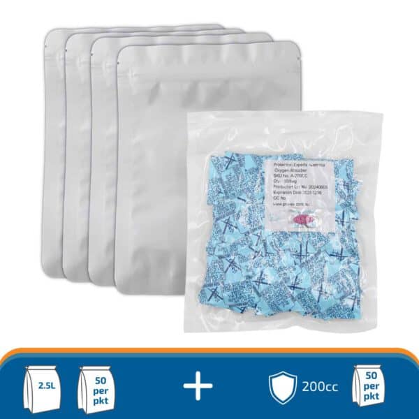 Mylar Bag 23*32cm + 200cc Oxygen Absorber
