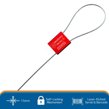 Cable Wire Seal 1.5mm with 30cm wire – 1 Carton (500 pcs)